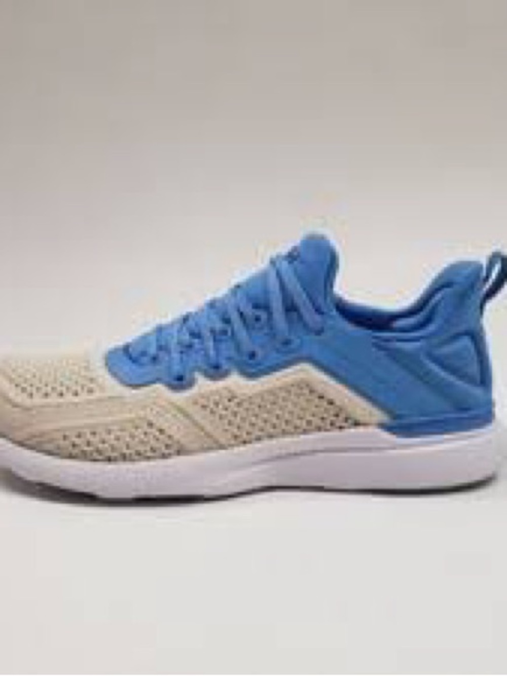 APL Women's Beige and Blue Knit Running Sneakers